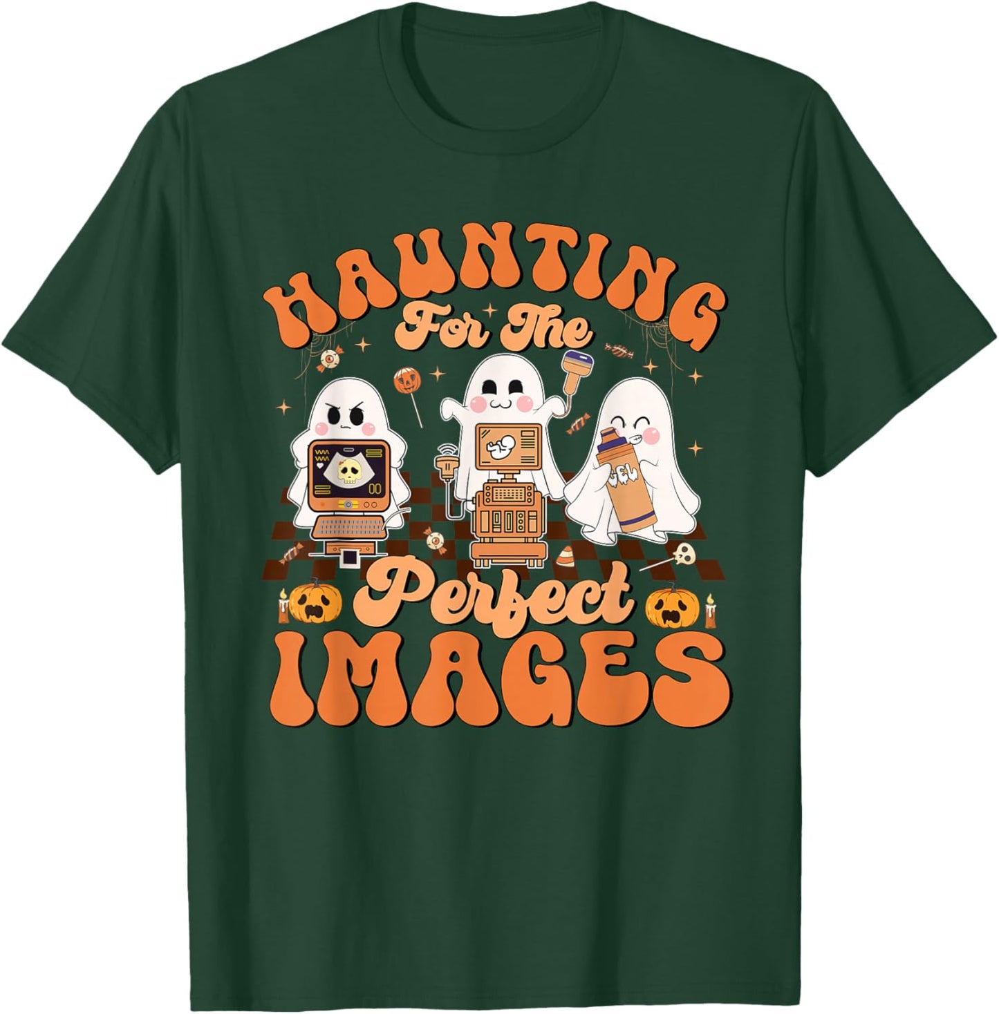 Haunting For The Perfect Images Medical Ultrasound Tech T-Shirt - T-Shirt | Forest