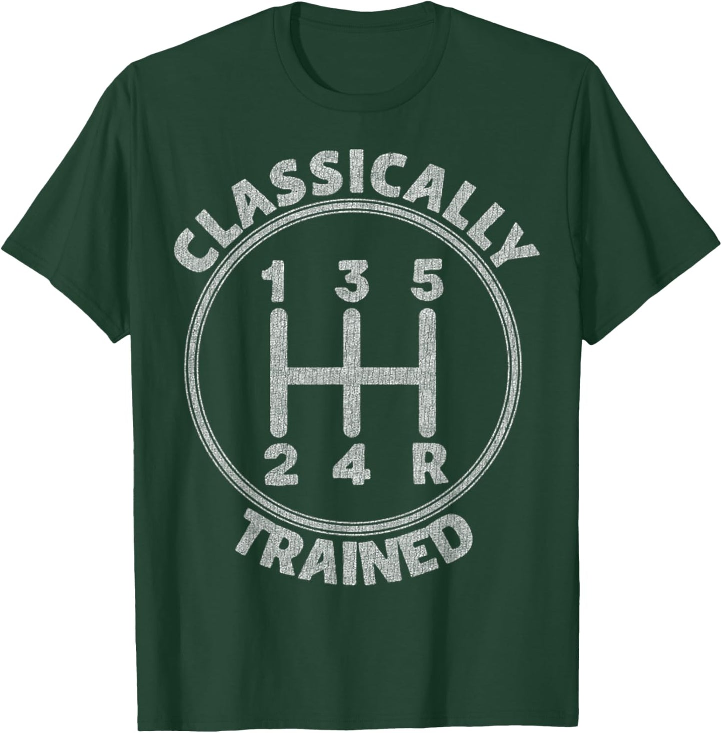 Classically Trained In The 80s Stick Driver Shift Gear Car T-Shirt - T-Shirt | Forest