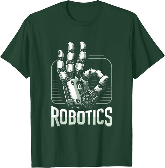 Futuristic Robotic Hand Design Robotics Engineering T-Shirt - T-Shirt | Forest