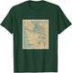 Puget Sound Lighthouse Map T-Shirt - T-Shirt | Forest