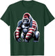 4th Of July Gorilla Lover USA American Flag Patriotic Funny T-Shirt - T-Shirt | Forest