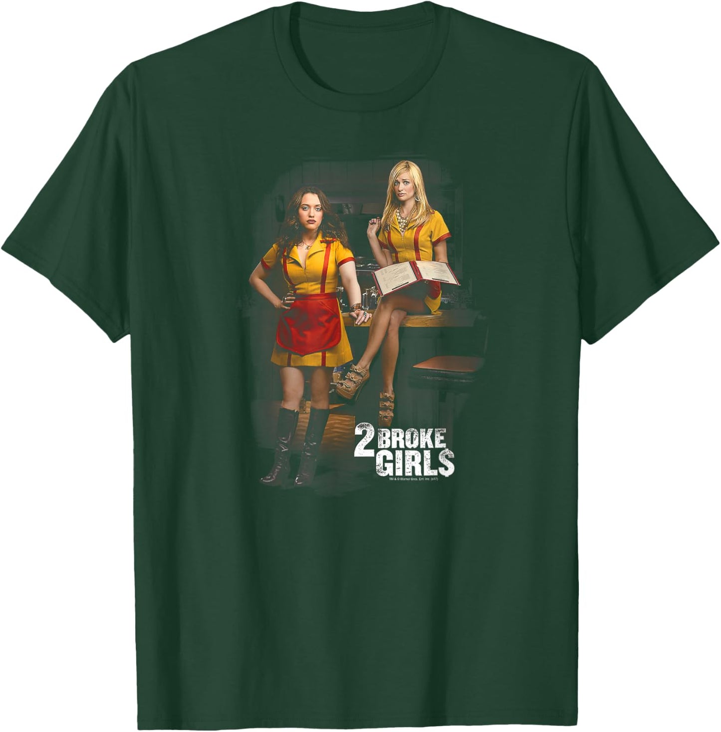 2 Broke Girls Max & Caroline T-Shirt - T-Shirt | Forest