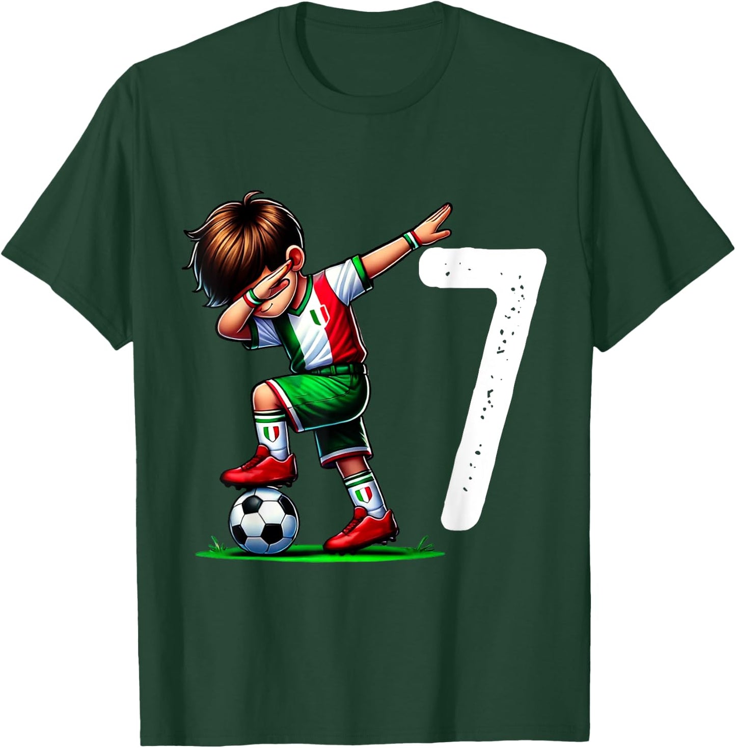 Children's Football Jersey 7 Years Birthday Gift 7 Years T-Shirt - T-Shirt | Forest