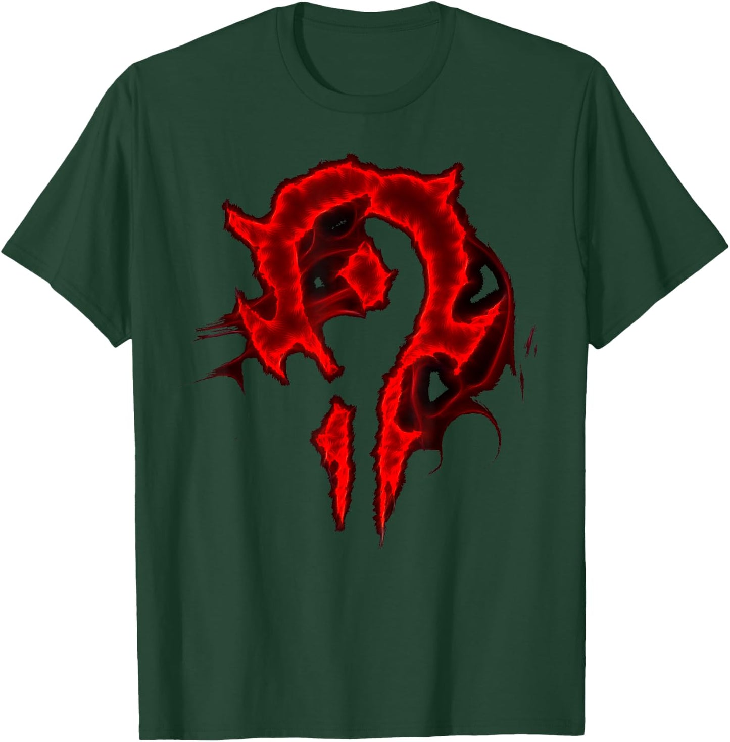 Warcraft Gaming Logo Horde Saturated Epic Crest Gamer T-Shirt - T-Shirt | Forest