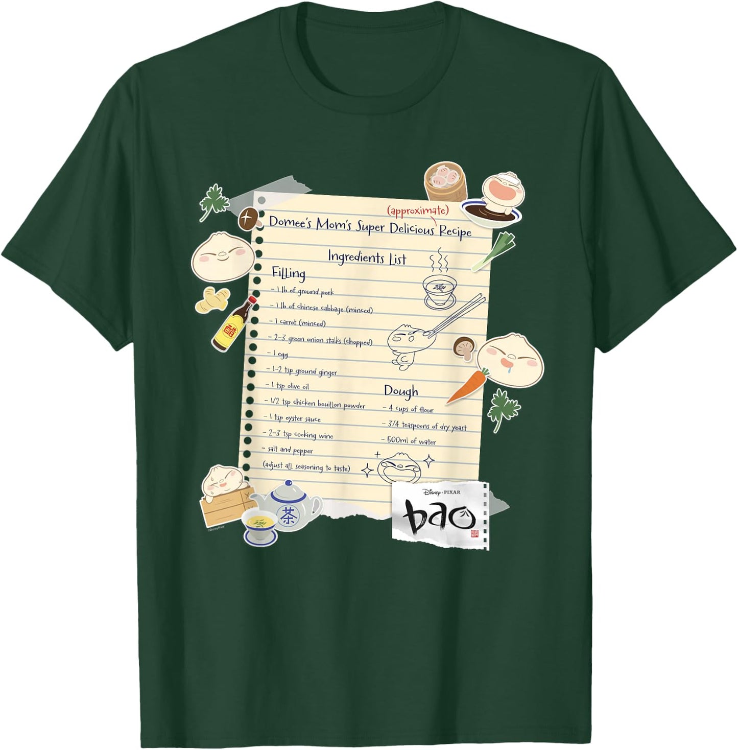 Disney and Pixar's Bao Domee's Mom's Super Delicious Recipe T-Shirt - T-Shirt | Forest