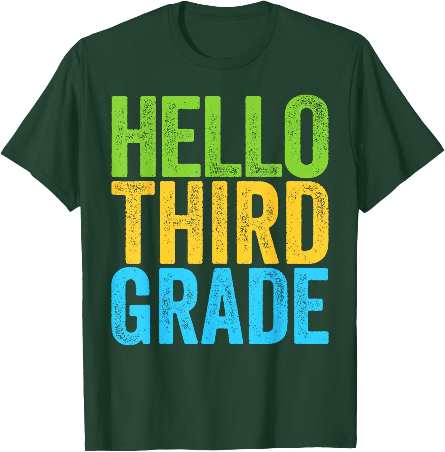 Hello Third Grade Shirt 3rd Grade Back To School Teacher T-Shirt - T-Shirt | Forest