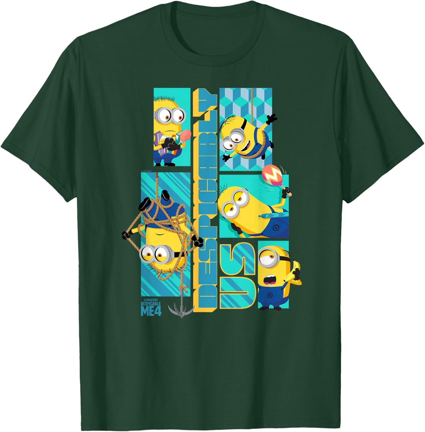 Minions Despicable Me 4 Despicably Us Minions T-Shirt - T-Shirt | Forest