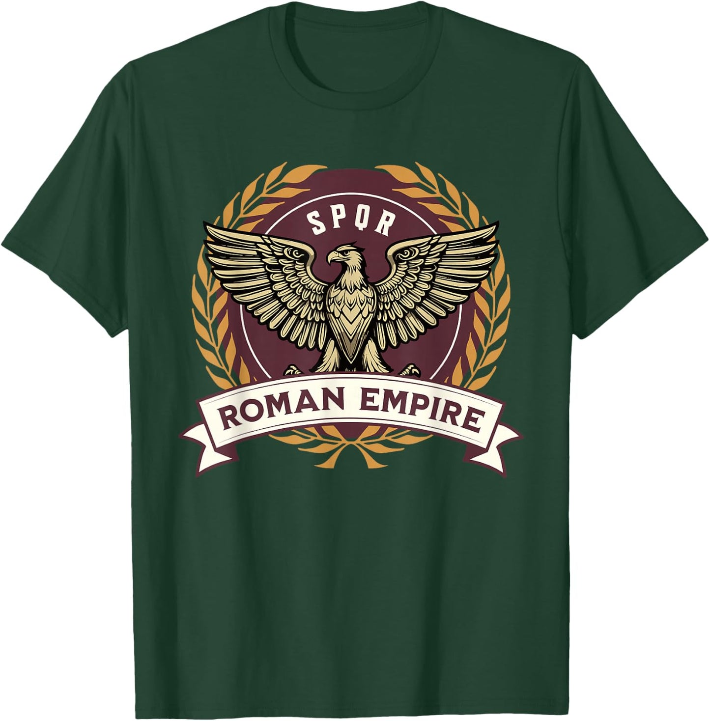 Symbol of the Roman Empire SPQR Roman Legions Ancient T-Shirt - T-Shirt | Forest