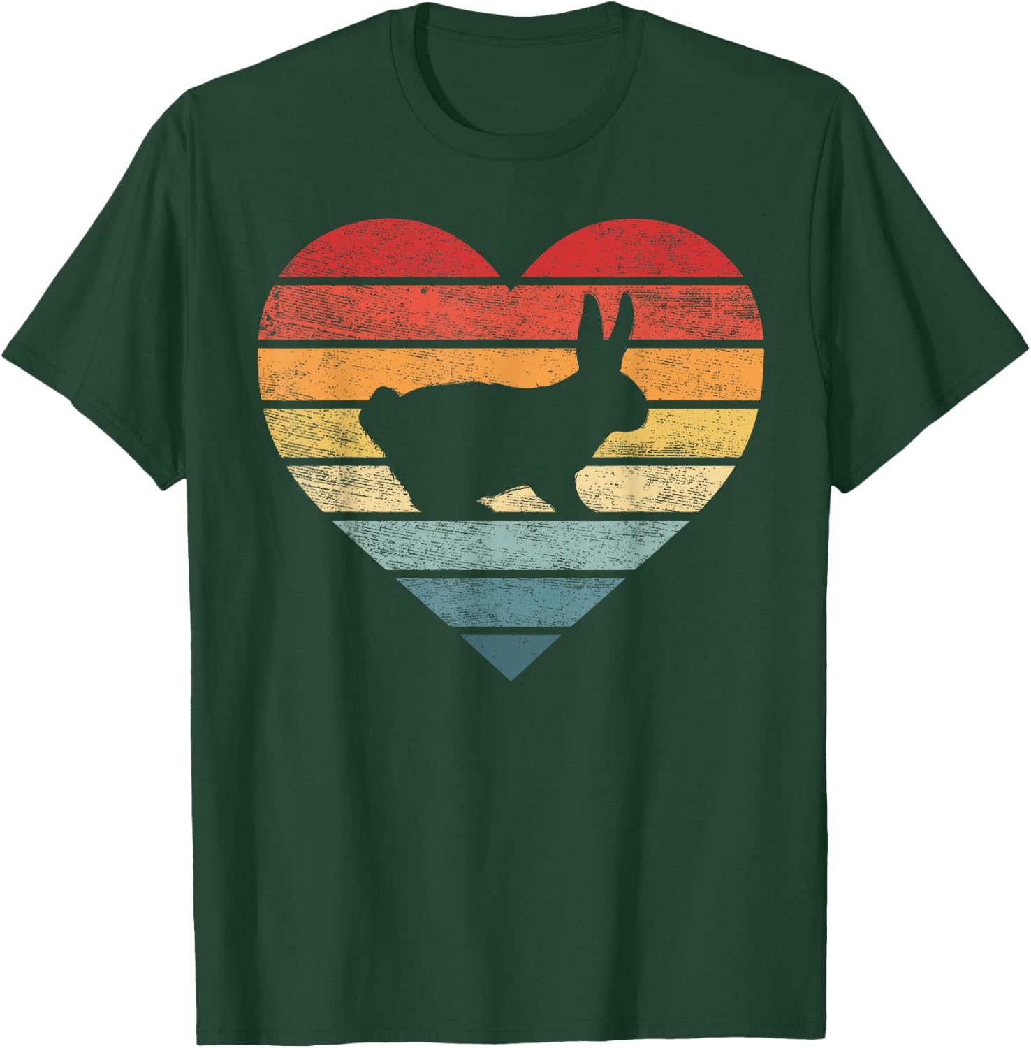 Bunny Rabbit Lover Gifts Farmer Retro Vintage Farm Animals T-Shirt - T-Shirt | Forest