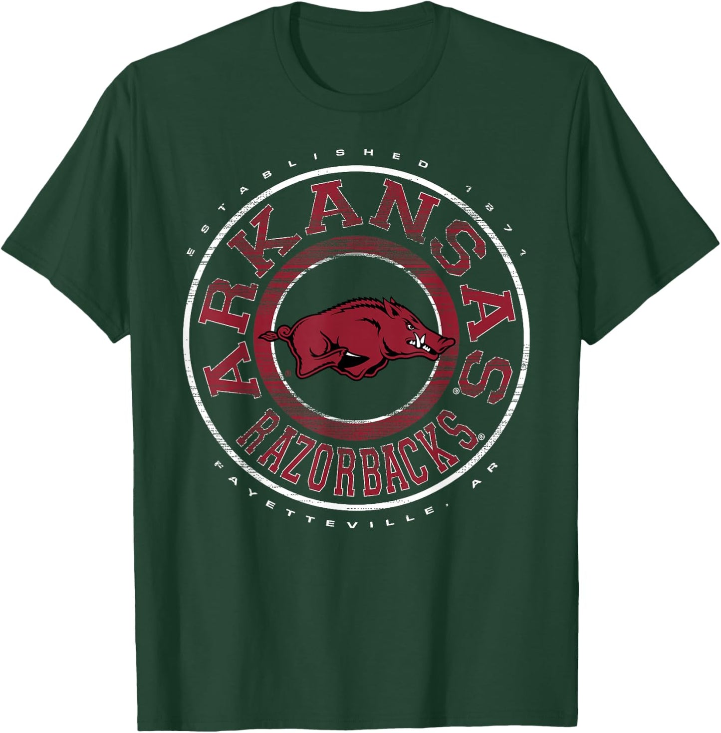 Arkansas Razorbacks Showtime Black Officially Licensed T-Shirt - T-Shirt | Forest