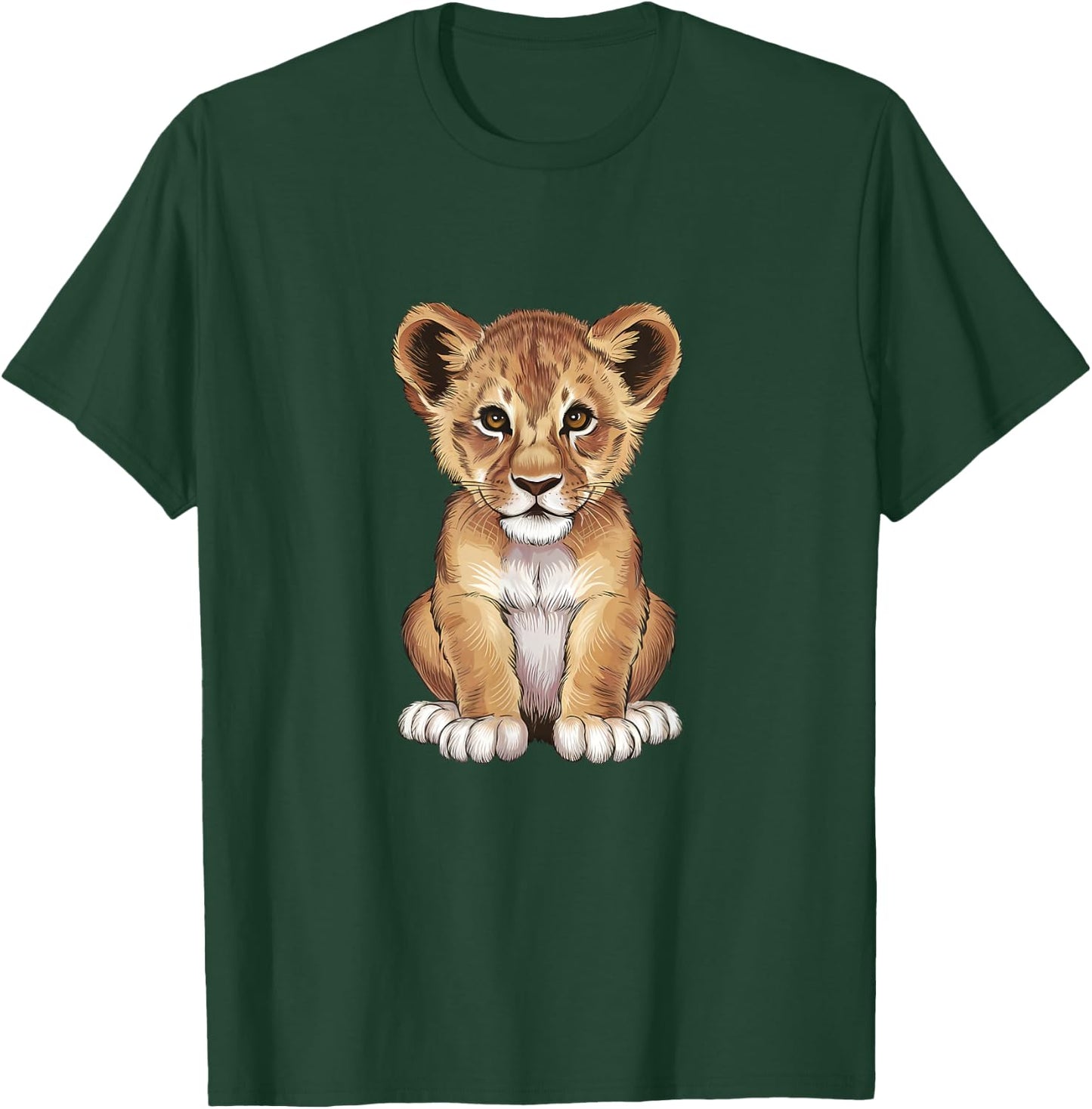 Lion Cub Design Lion Lovers Lion Shirt Boys And Girls Lions T-Shirt - T-Shirt | Forest