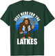 Just Here For The Latkes Hanukkah Bigfoot Boy Men T-Shirt - T-Shirt | Forest