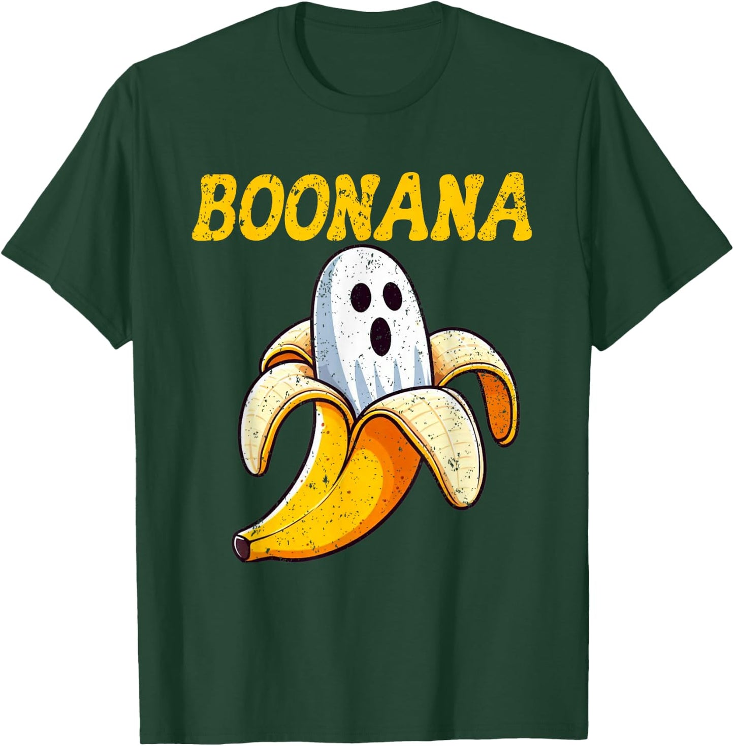 Boonana Cute Ghost Banana Halloween Costume Boys Girls Kids T-Shirt - T-Shirt | Forest