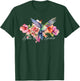 Grow In Grace Flower Hummingbird Christian Bible Verse T-Shirt - T-Shirt | Forest