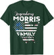 Surname Morris US Flag Morris Last Name Morris T-Shirt - T-Shirt | Forest