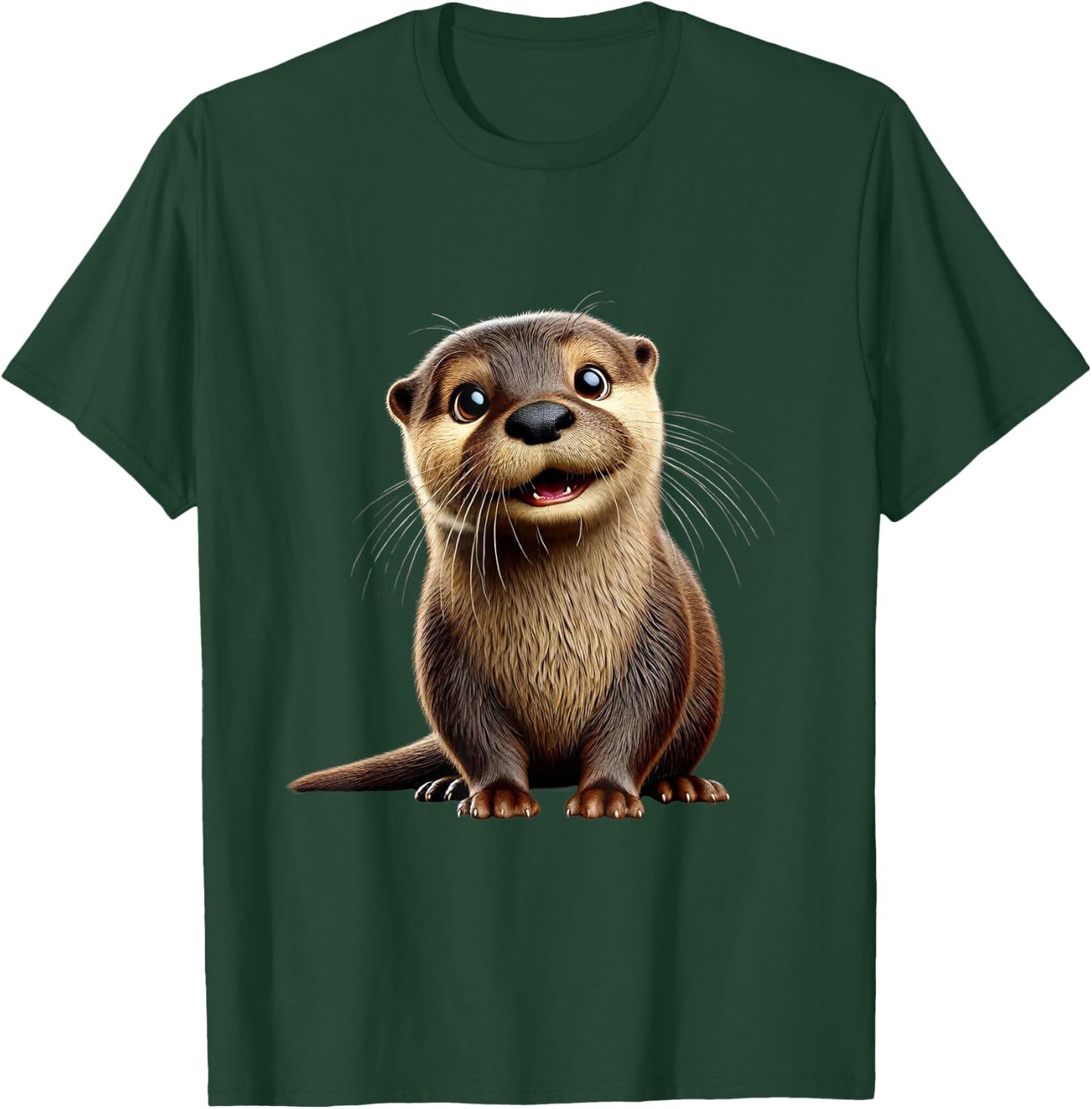 Adorable Otter T-Shirt - T-Shirt | Forest