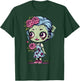 Flowers Zombie Girl Halloween Costume T-Shirt - T-Shirt | Forest