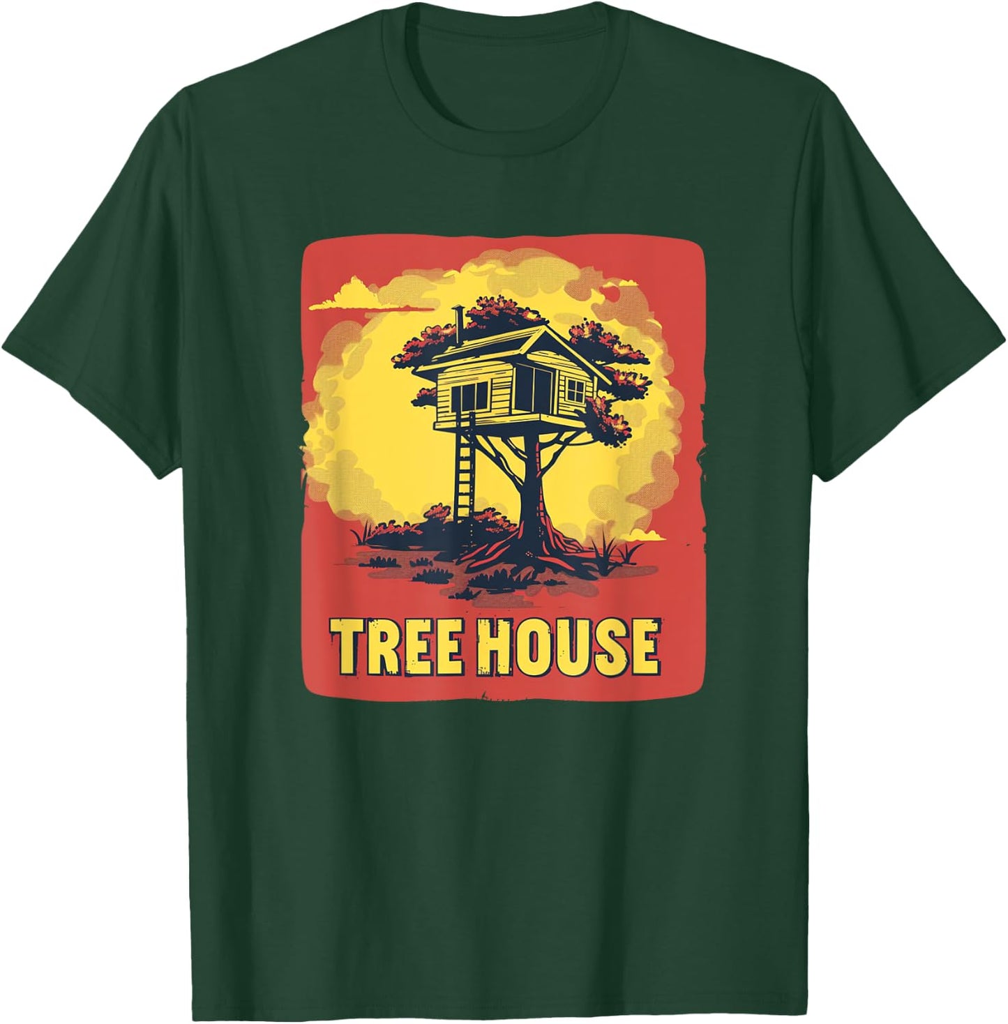 Happy Treehouse Outfit for Boys and Girls T-Shirt - T-Shirt | Forest
