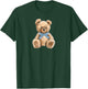 Teddy Bear Preppy Aesthetic for Teens Coquette T-Shirt - T-Shirt | Forest