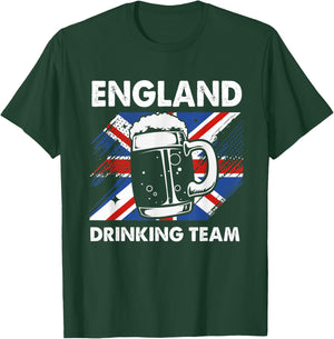Beer UK Flag England Drinking Team T-Shirt - T-Shirt | Forest