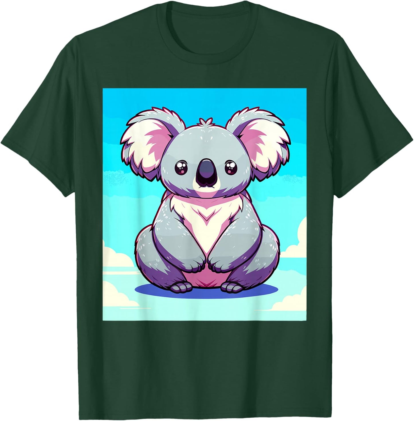 Japanese Anime Aesthetic Koala Lover Gear Koala T-Shirt - T-Shirt | Forest