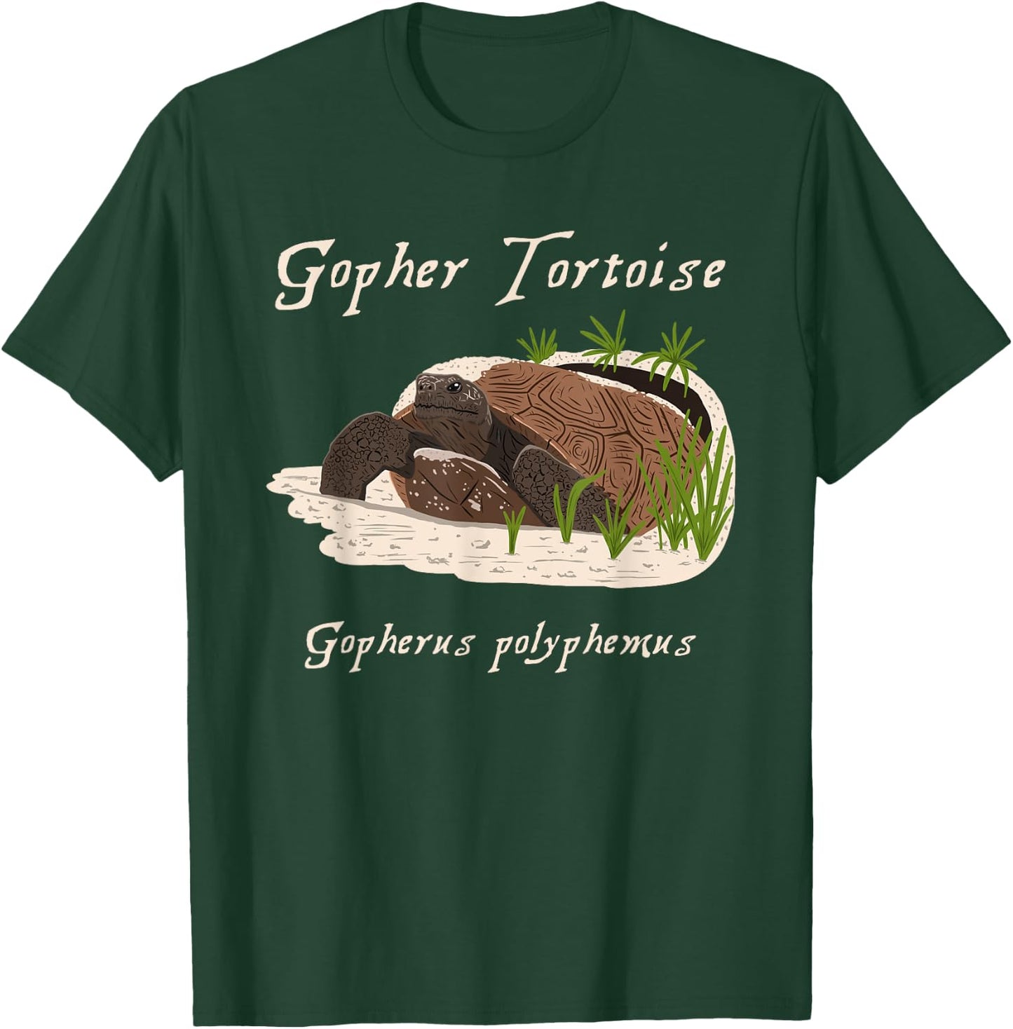Gopher Tortoise Gopherus polyphemus Wildlife T-Shirt - T-Shirt | Forest