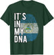 Funny it's in my DNA Nicaragua flag Fingerprint T-Shirt - T-Shirt | Forest