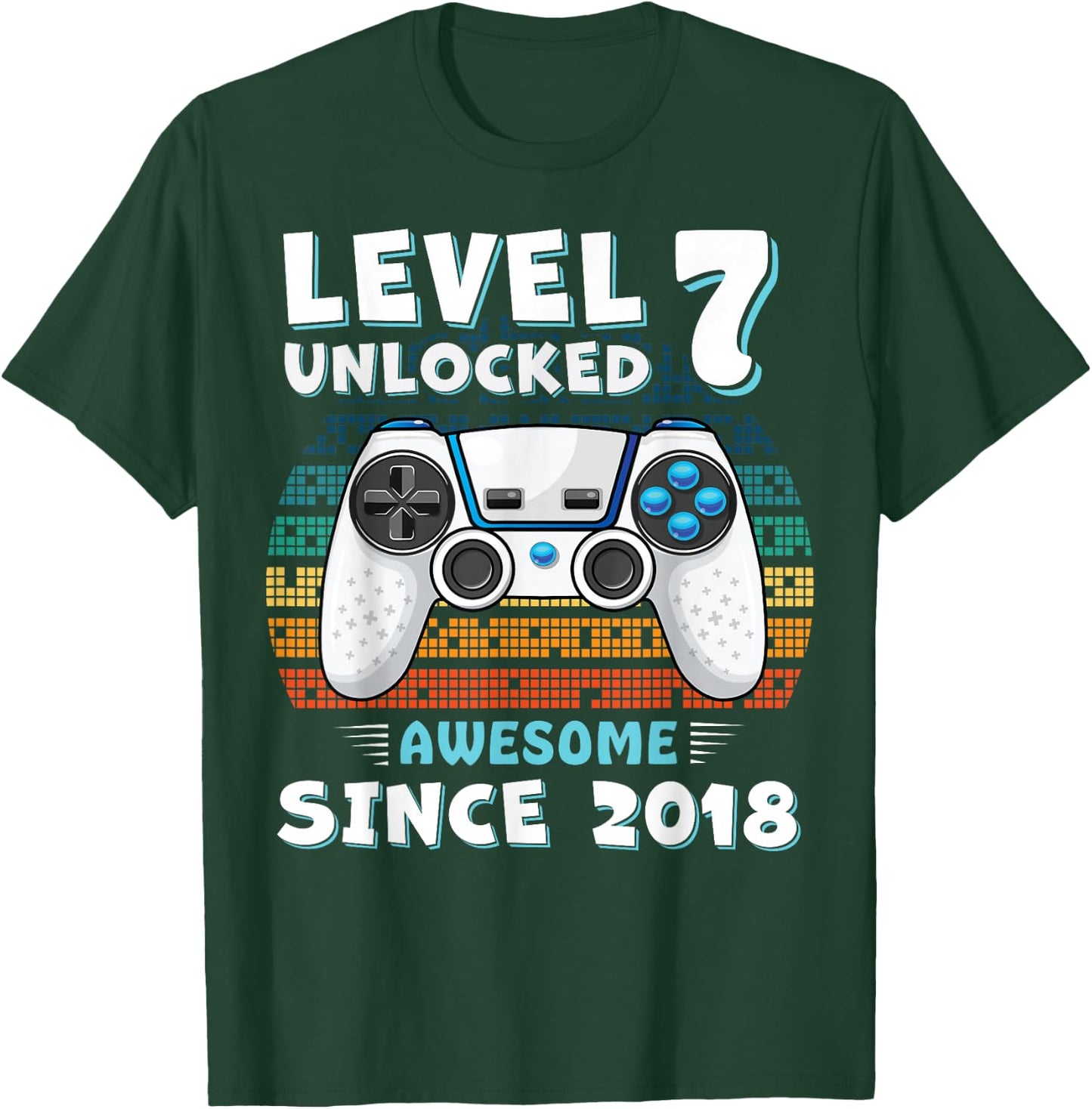 7 Year Old Bday Decorations Son Boy 7yr 2018 7th Birthday T-Shirt - T-Shirt | Forest