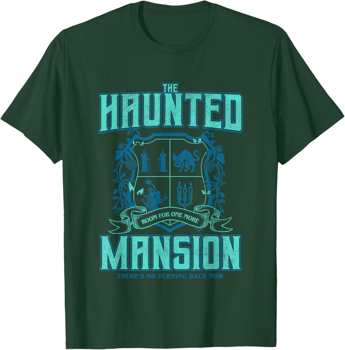The Haunted Mansion Room For One More Collegiate Retro Logo T-Shirt - T-Shirt | Forest