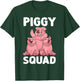 Funny Pig Lover Art Women Kids Piggy Squad Swine Pig T-Shirt - T-Shirt | Forest
