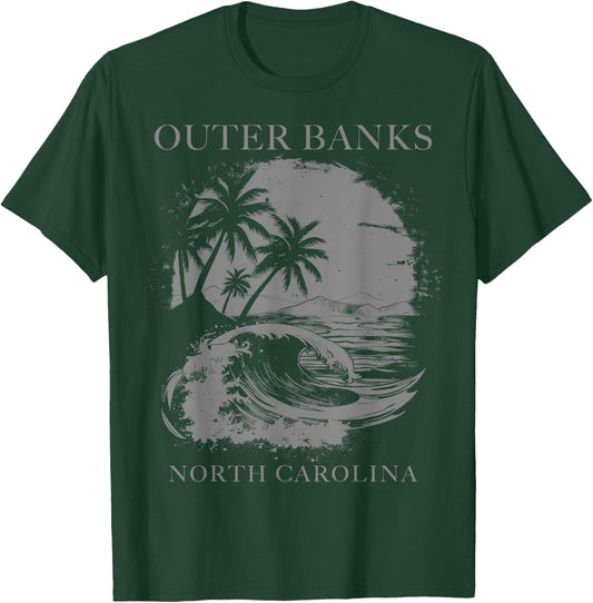 Outer Banks North Carolina T-Shirt - T-Shirt | Forest