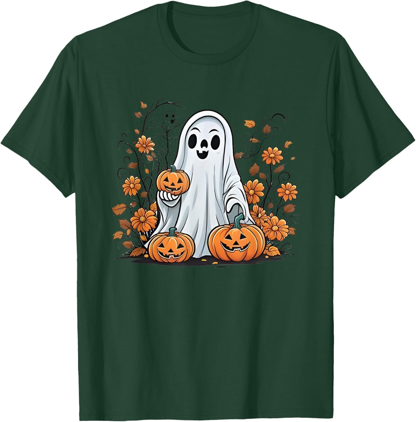 Halloween Ghost Funny Women T-Shirt - T-Shirt | Forest
