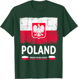Polish Eagle Polska Flag Outfit Idea For Kids & Poland Flag T-Shirt - T-Shirt | Forest
