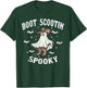 Boot Scootin' Spooky Cowboy Western Ghost Groovy Halloween T-Shirt - T-Shirt | Forest