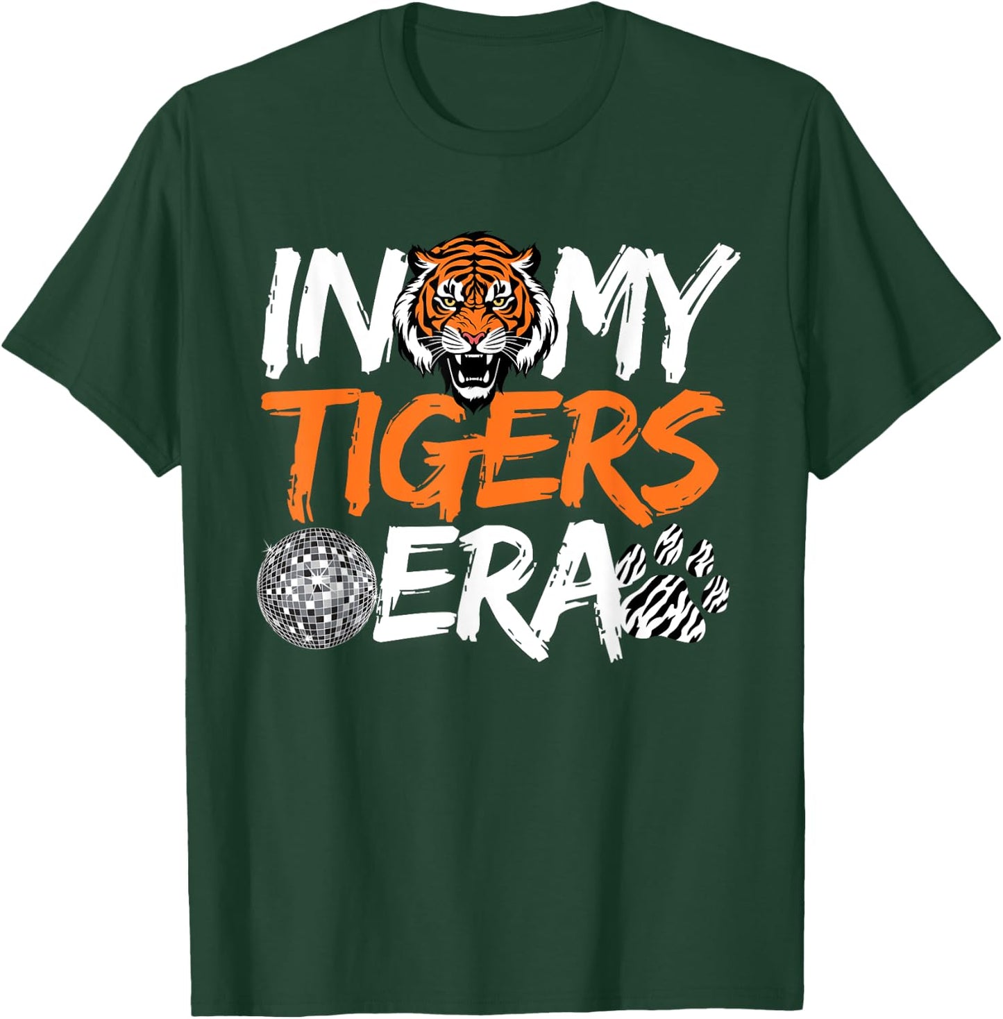 In My Tigers Era Back to School Mascot Spirit Game Vintage T-Shirt - T-Shirt | Forest