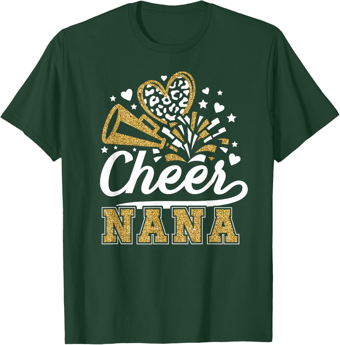 Cheer Nana of A Cheerleader Nana Grandma Cheerleading Nana T-Shirt - T-Shirt | Forest