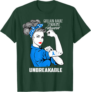 Guillain-Barre Syndrome Warrior Unbreakable Shirt Awareness T-Shirt - T-Shirt | Forest