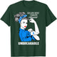 Guillain-Barre Syndrome Warrior Unbreakable Shirt Awareness T-Shirt - T-Shirt | Forest