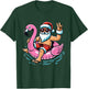 Christmas in July Shirt Boys Kids Santa Flamingo Summer Xmas T-Shirt - T-Shirt | Forest