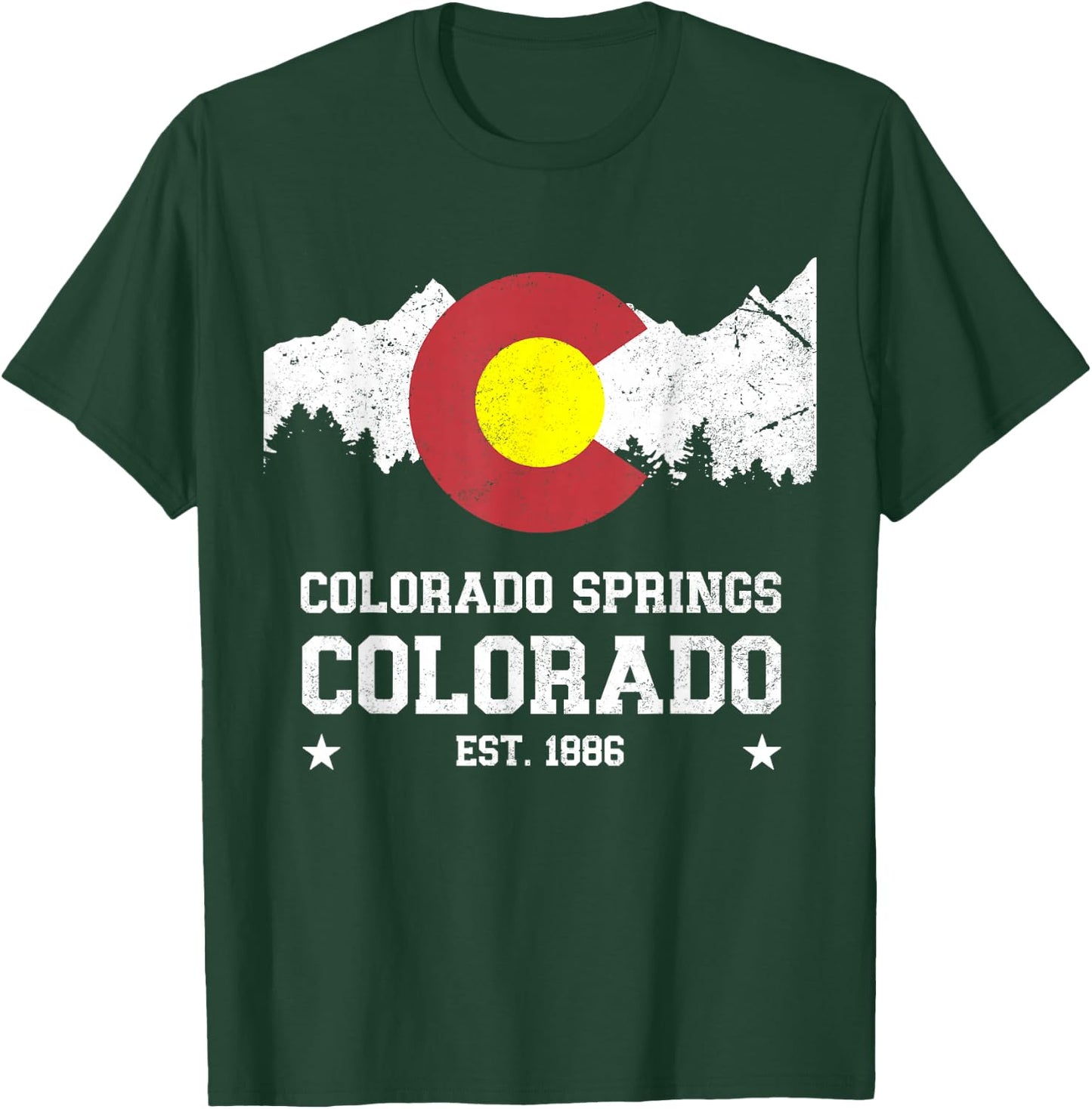 Colorado Springs Colorado T-Shirt - T-Shirt | Forest