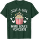 Funny Popcorn Art Girls Women Kids Popcorn Corn Kernel Lover T-Shirt - T-Shirt | Forest