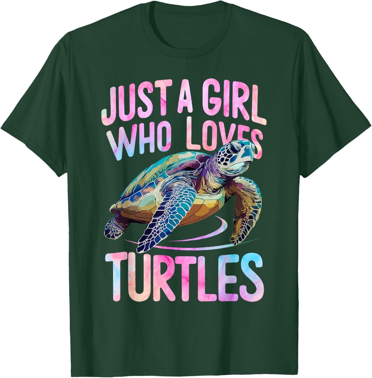 Turtle Sea Ocean Just A Girl Who Loves Turtles T-Shirt - T-Shirt | Forest