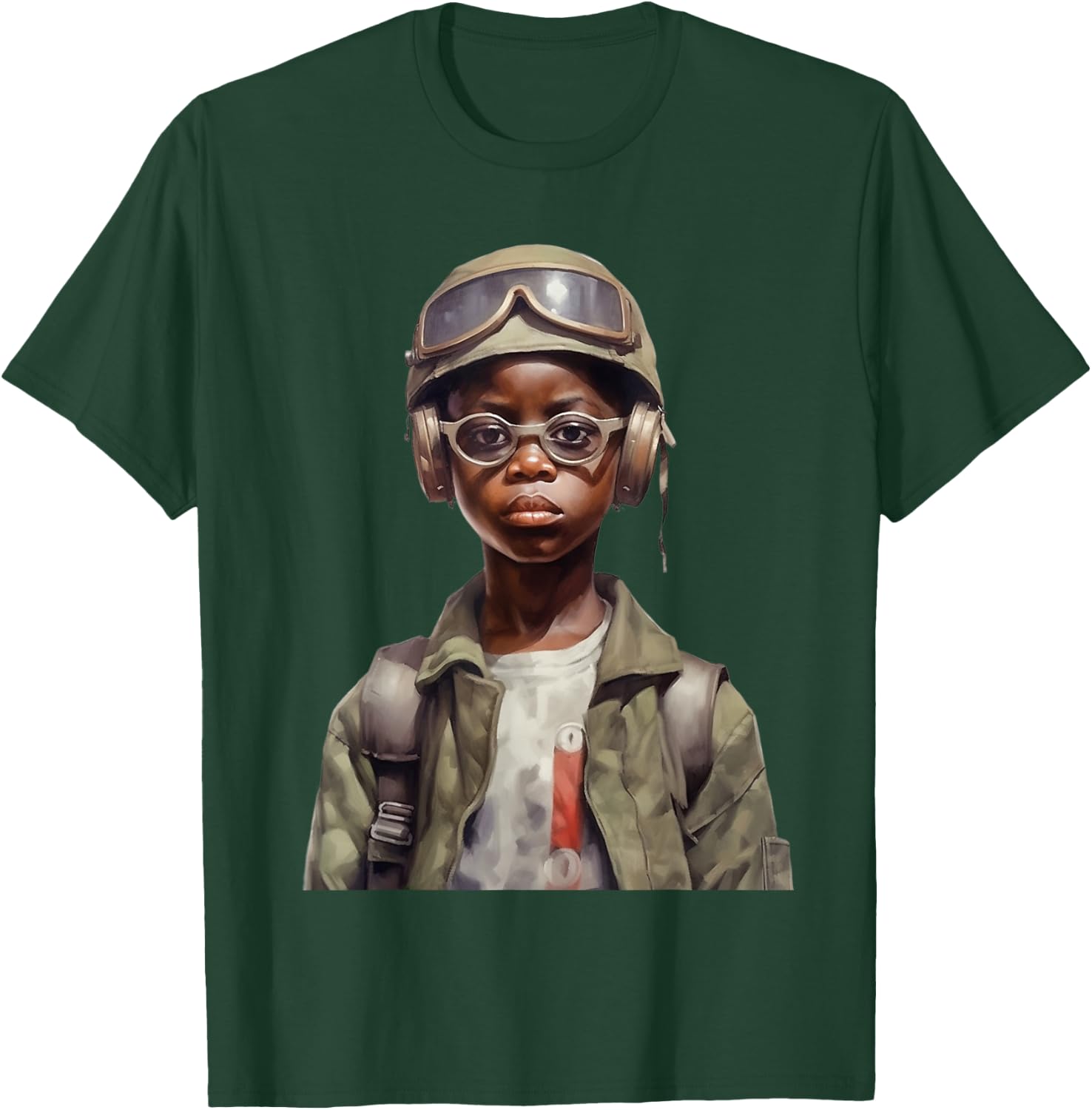 Military Minded Street Soldier Urban Warrior Black Boy T-Shirt - T-Shirt | Forest