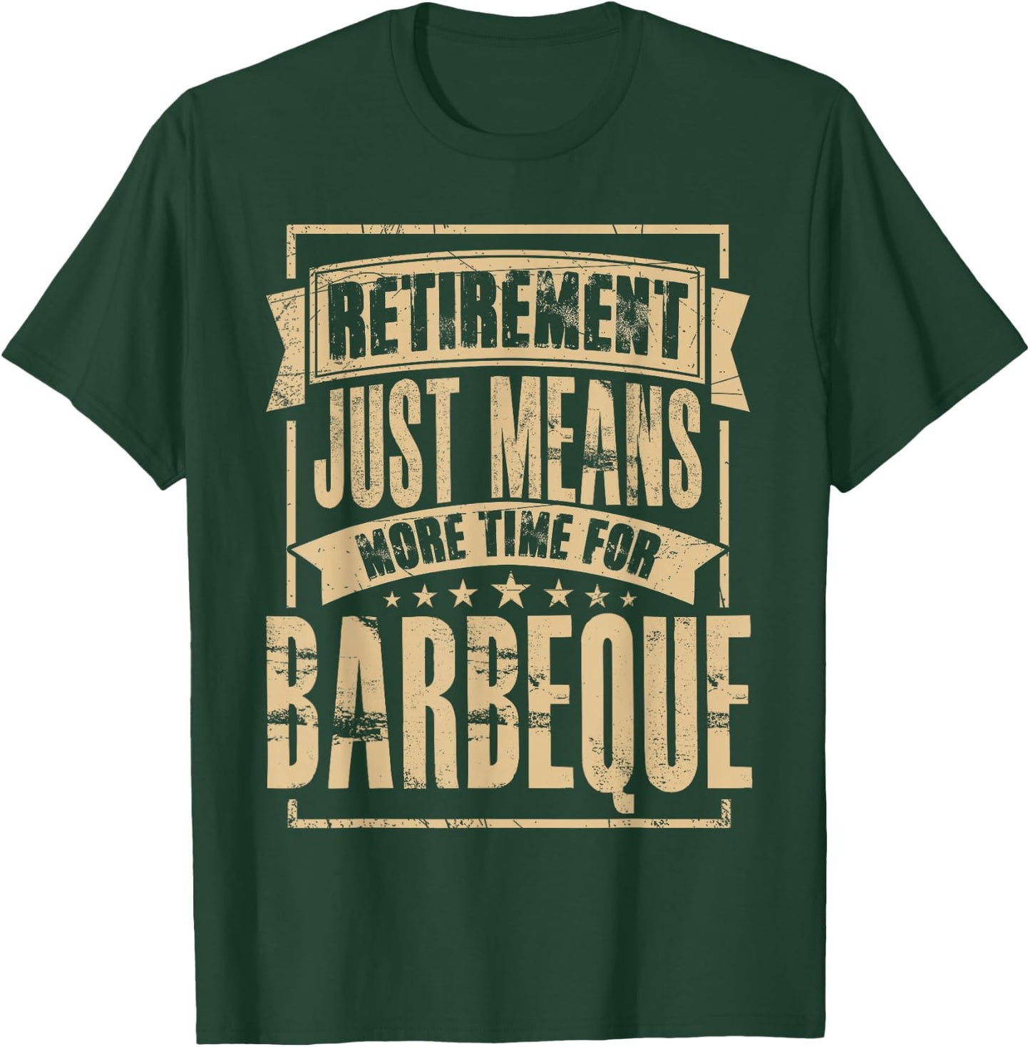 Grill Master Meat Smoker BBQ Barbecue Retired Retirement T-Shirt - T-Shirt | Forest