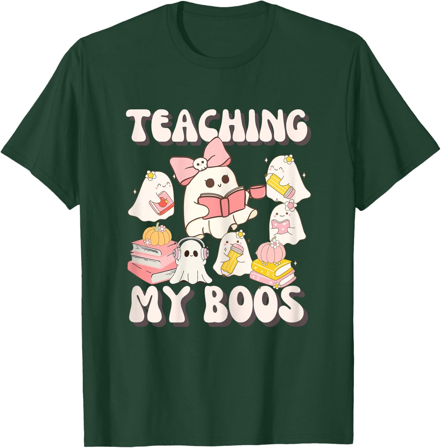 Teacher Halloween Teaching My Boos T-Shirt - T-Shirt | Forest