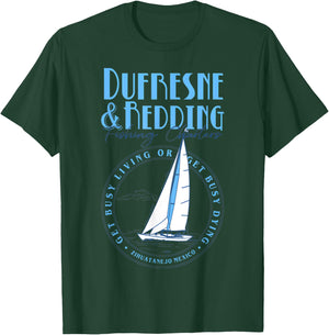 Retro Vintage Dufresne And Redding Fishing Charters Lover T-Shirt - T-Shirt | Forest