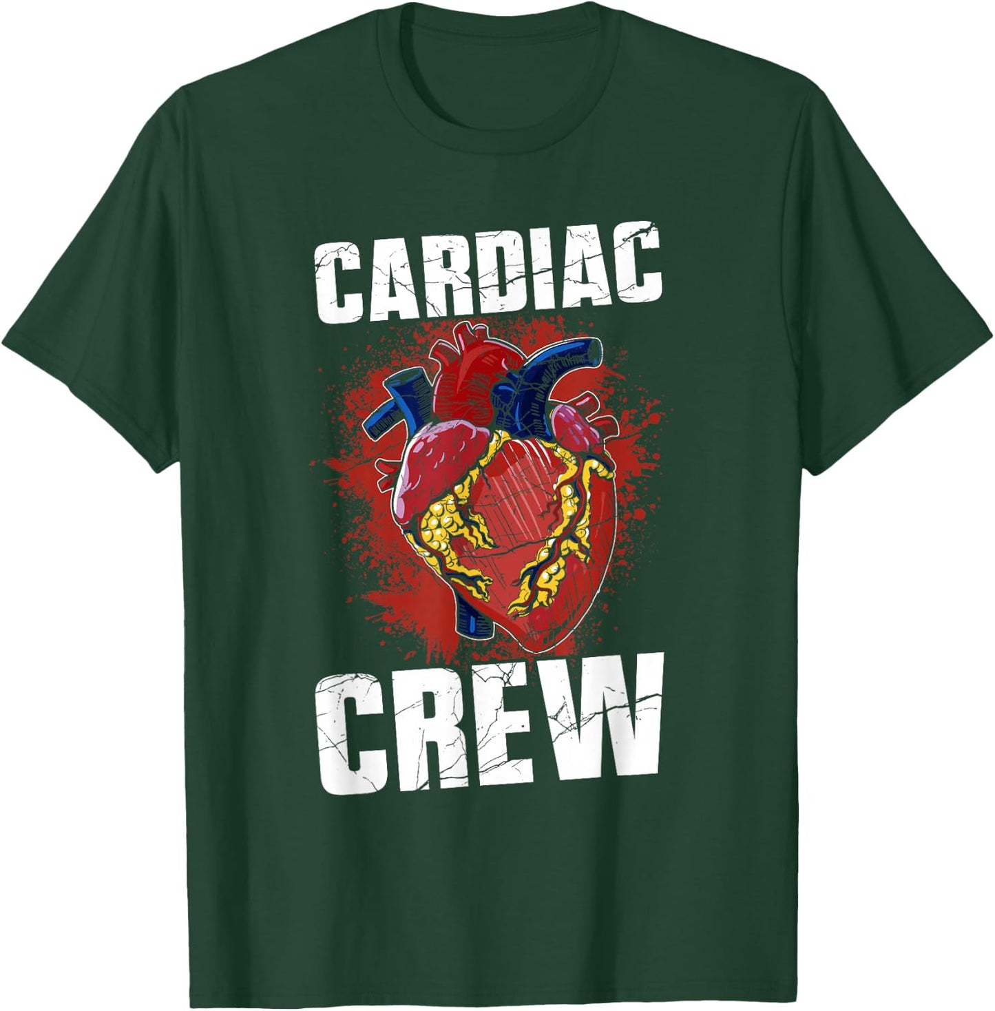 Cardiac Crew Heart Nursing Cardiology Nurses Cardiac Nurse T-Shirt - T-Shirt | Forest