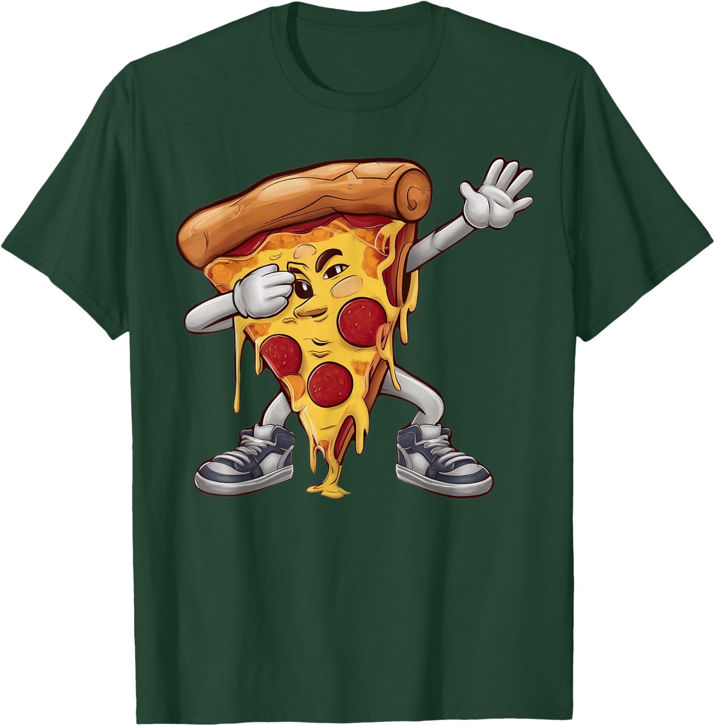 Dabbing Pizza Dab Dance Food Lover Gifts Men Women Kids T-Shirt - T-Shirt | Forest
