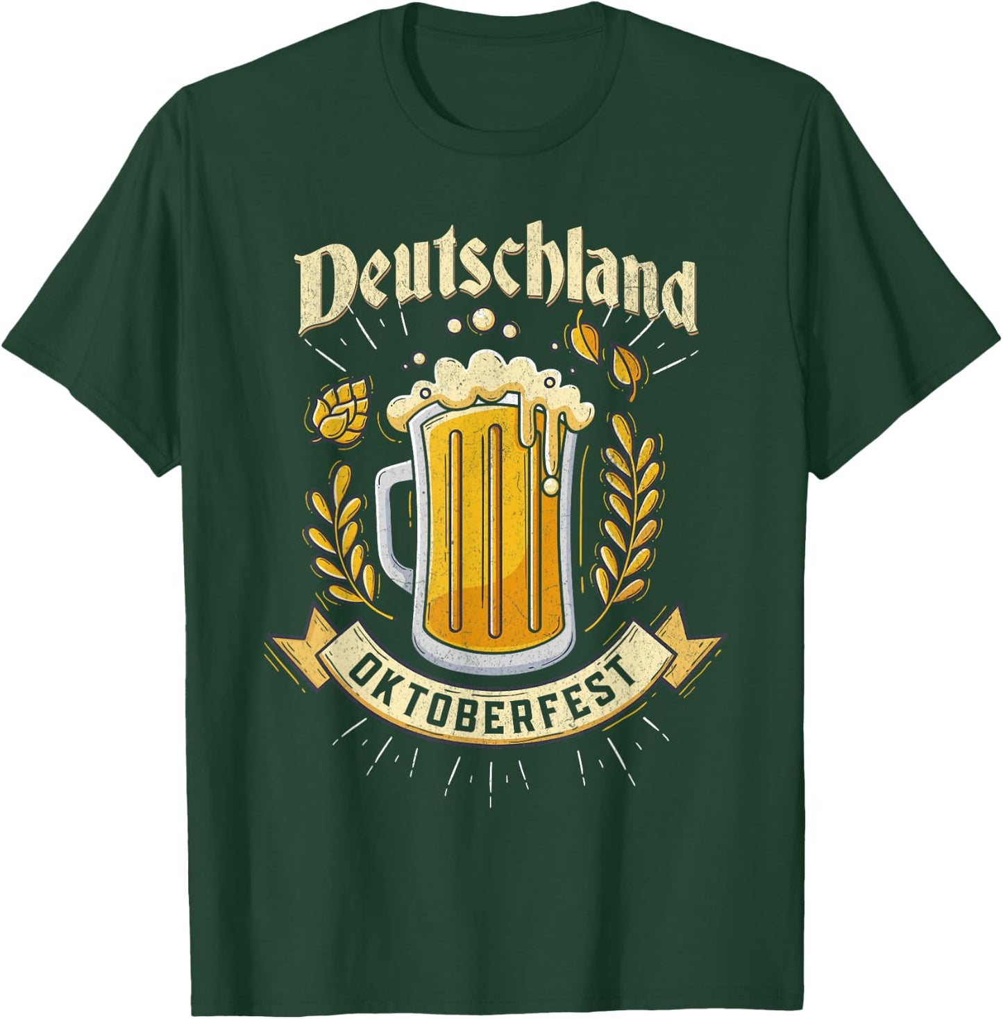 Deutschland Oktoberfest German Beer Festival Party Outfit T-Shirt - T-Shirt | Forest