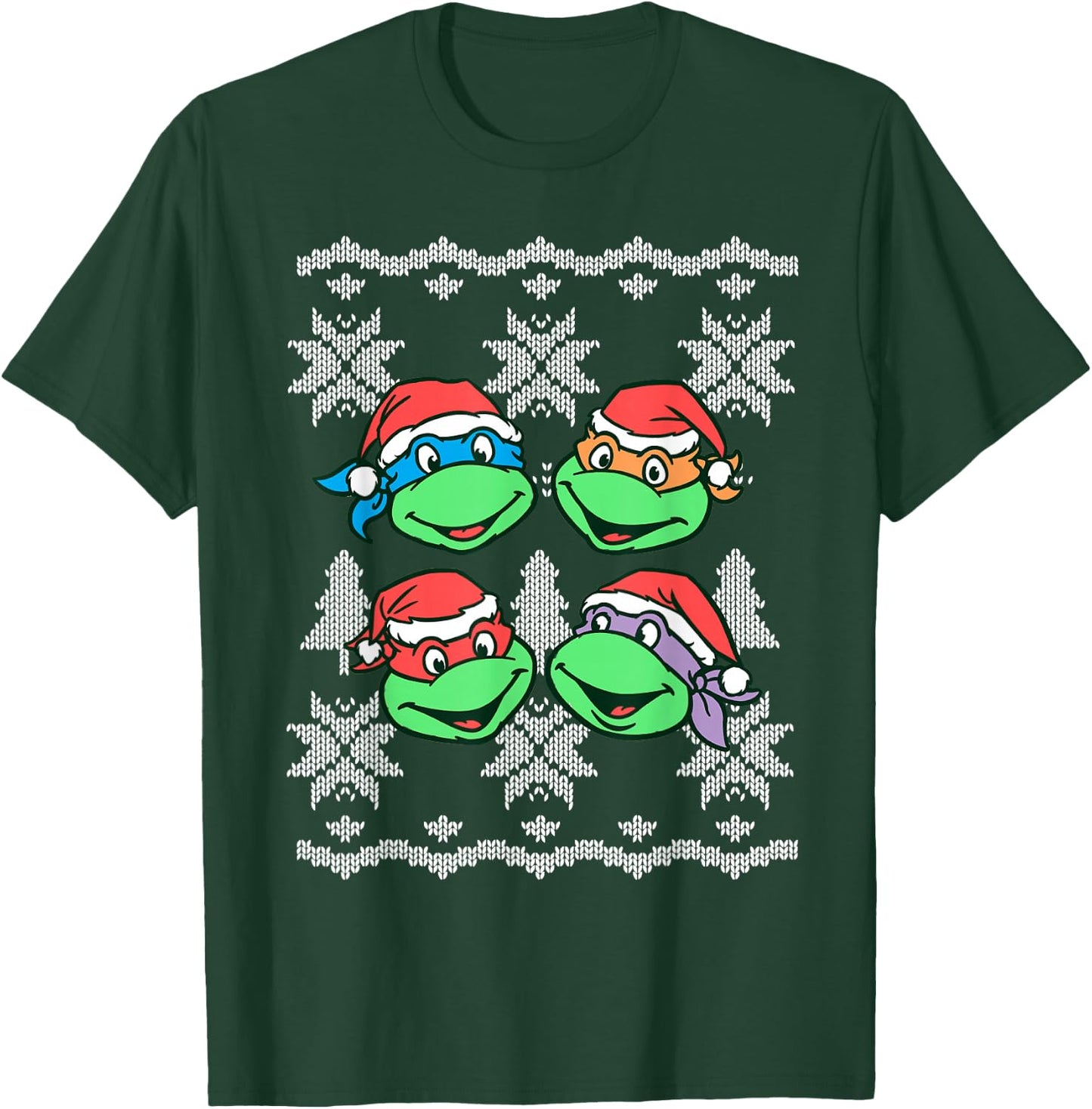 Teenage Mutant Ninja Turtles Christmas Sweater T-Shirt - T-Shirt | Forest